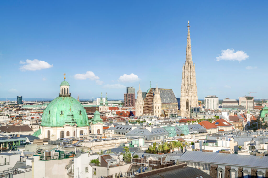Skyline von Wien mit St. Stephansdom